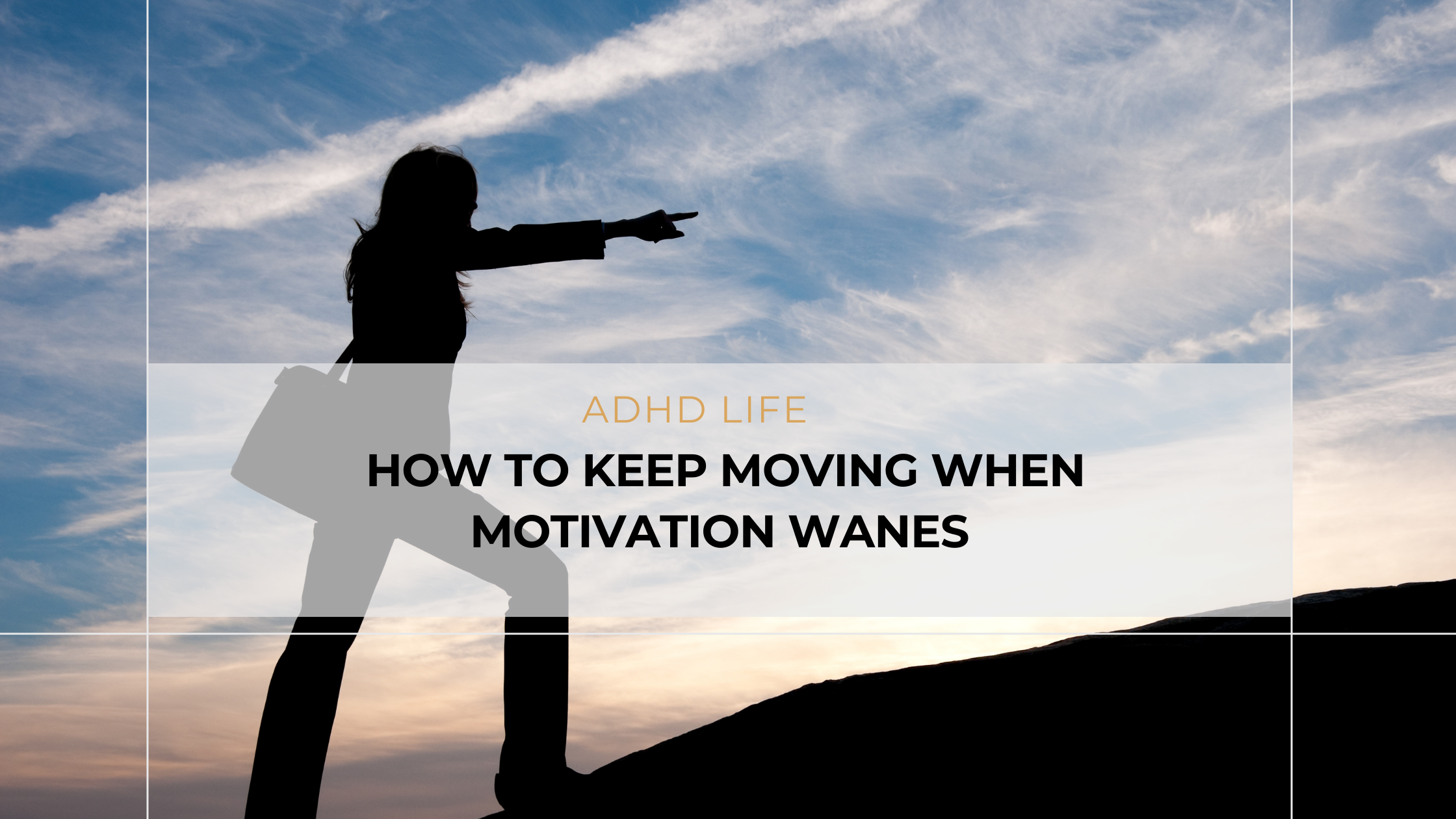 Illustration showing an ADHD entrepreneur taking small steps forward with energy and focus, representing building momentum despite motivation dips.